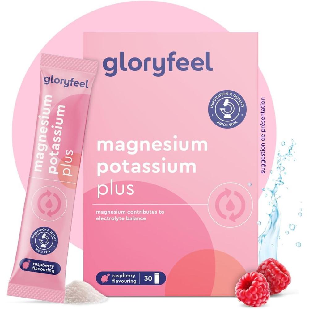 image:imageMagnsium et Potassium Complment Alimentaire avec Vitamines B C Minraux Augmente lnergie amp Soutient les Muscles Rehydratation Aprs Sport Pour Athltes 30 Sachets Got Orange Sans SucreFramboise