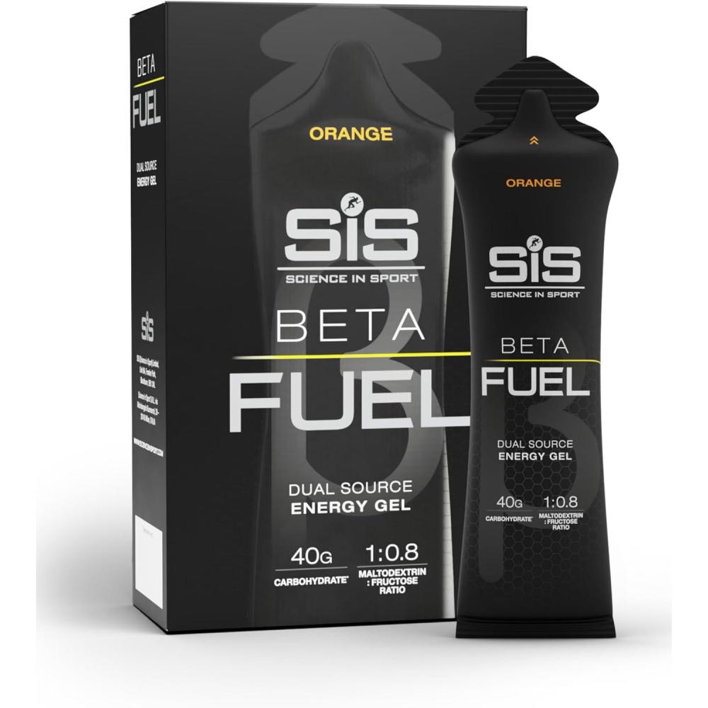 image:imageScience in Sport BETA Fuel Dual Source Gel 6x60ml Fraise Citron vert Gel nergtique avec 40g de glucides Energy Gel facile digrer pour une performance optimaleOrange