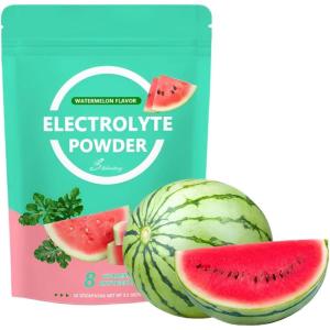 Poudre D&rsquo;électrolytes À La Pastèque, Complément D&rsquo;hydratation Énergisant, Boisson Solide À Dissolution Instantanée(1PC)