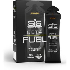 Science in Sport BETA Fuel Dual Source Gel 6x60ml Fraise Citron vert – Gel énergétique avec 40g de glucides – Energy Gel facile à digérer pour une performance optimale(Orange)