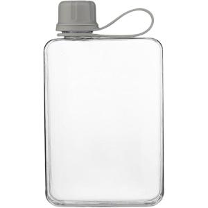 Bouteille d&rsquo;eau transparente | Bouteille d&rsquo;eau mémo pour boissons | Bouteille d&rsquo;eau de sport, voyage en plein air, bouteille d&rsquo;eau pour l&rsquo;été, le fitness, le camping en plein air, la randonnée(Gris)