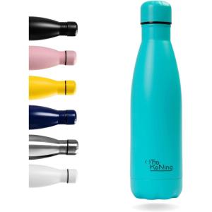 Gourde Isotherme Otto Koning 1L Inox – Bouteille Eau Sport Thermos Café et Thé Maintien Chaud 12h Froid 24h – Design Étanche Double Paroi Sans BPA pour Homme Femme Bureau(Vert)