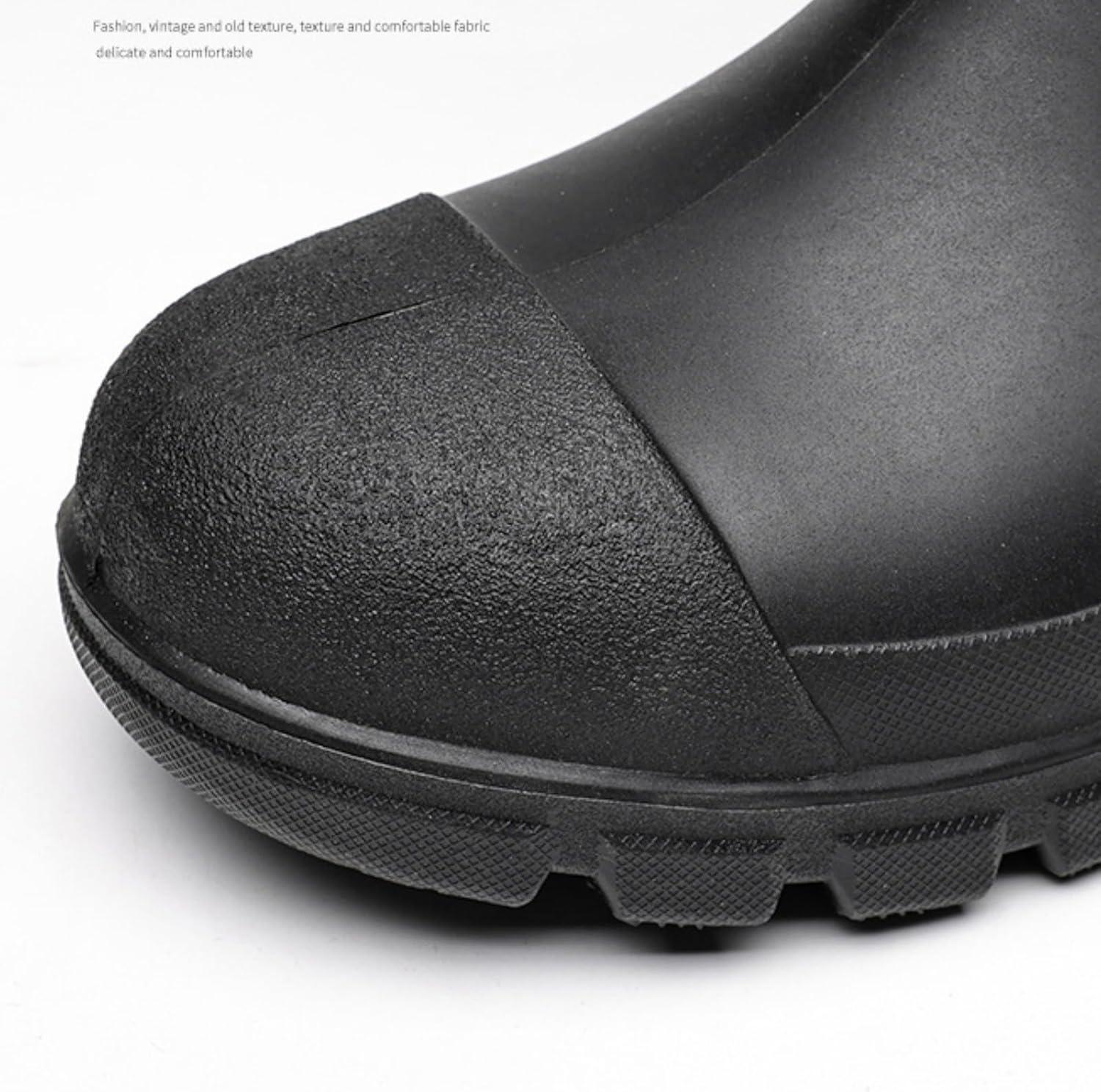 image:imageBottes de pluie de travail pour homme rsistantes aux chocs et la perforation pour lindustrie et lexploitation minire rsistantes lhuile et aux alcalins chaussures deau blanches sansC