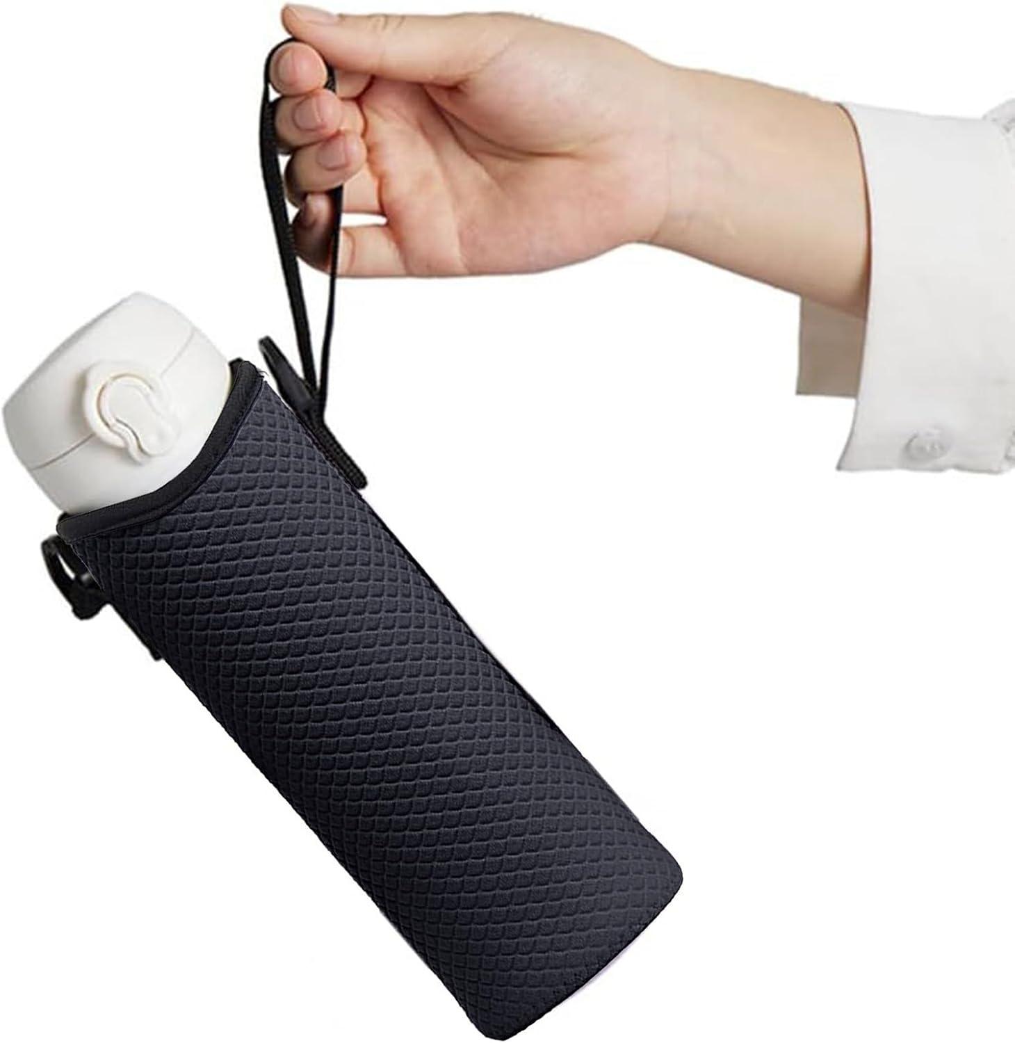image:imageHousse pour BouteillePochette Bandoulire Isotherme GrandeSupport pour Bouteille dEau avec Sangle Pour Le Voyage Les Sports Le Cyclisme Le Camping La Randonne La Pche La Chasse LEscaladNoir
