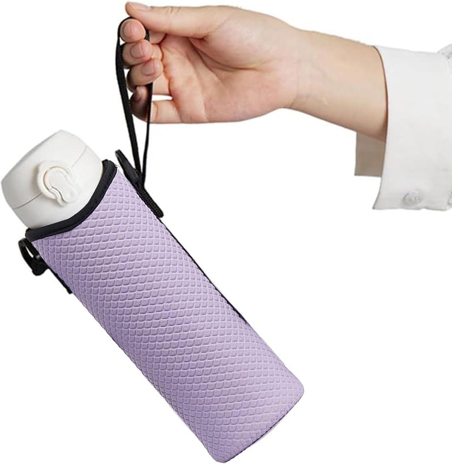 image:imageHousse pour BouteillePochette Bandoulire Isotherme GrandeSupport pour Bouteille dEau avec Sangle Pour Le Voyage Les Sports Le Cyclisme Le Camping La Randonne La Pche La Chasse LEscaladViolet