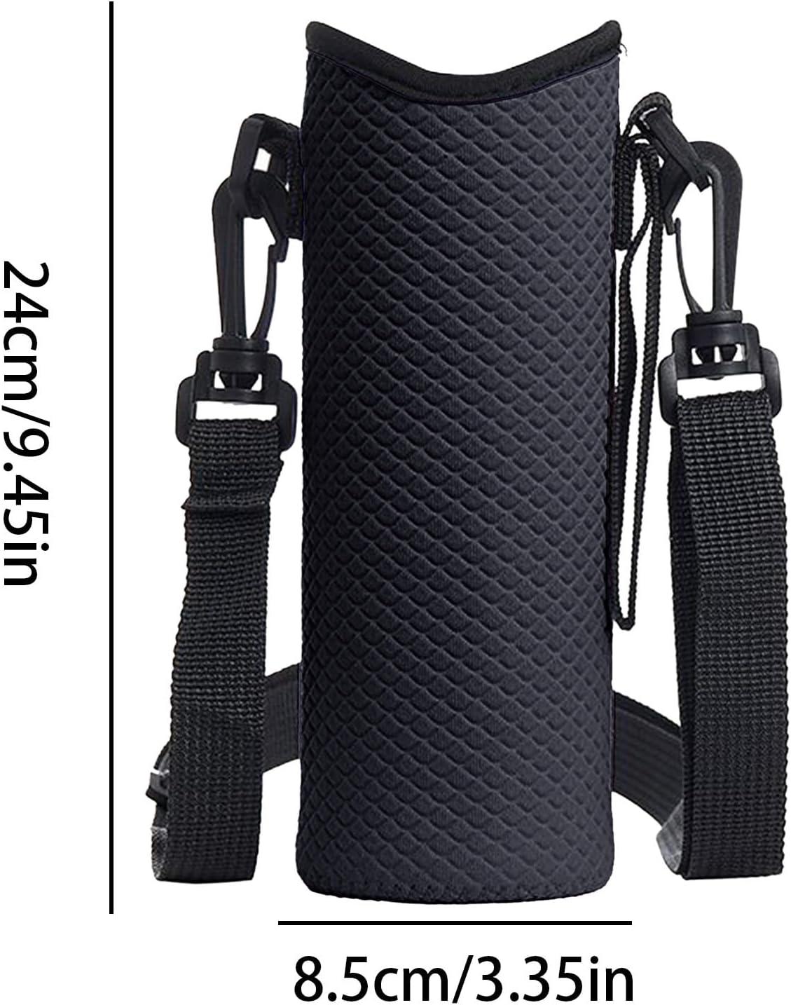 image:imageHousse pour BouteillePochette Bandoulire Isotherme GrandeSupport pour Bouteille dEau avec Sangle Pour Le Voyage Les Sports Le Cyclisme Le Camping La Randonne La Pche La Chasse LEscaladNoir