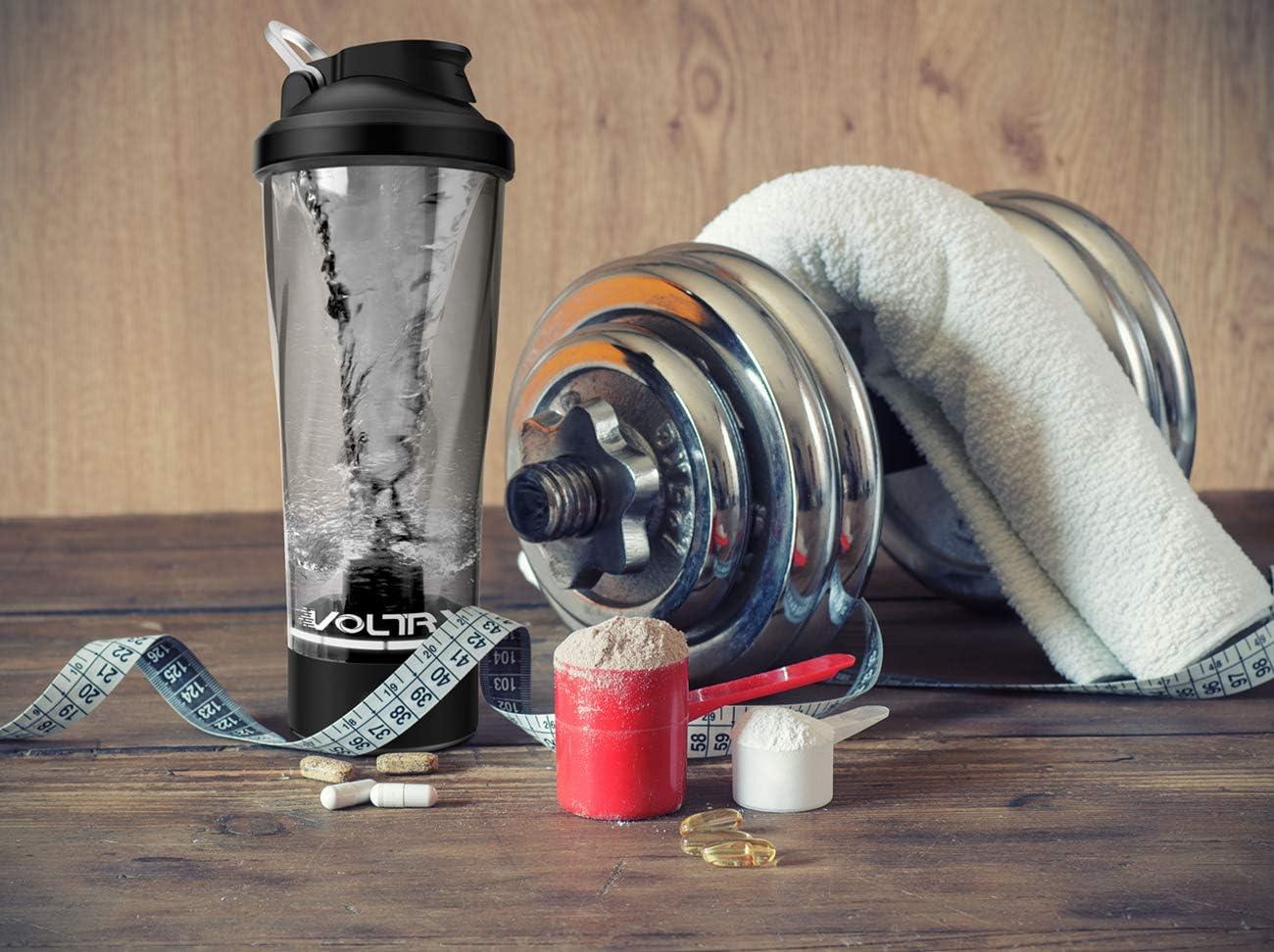 image:imageVOLTRX lectrique Protine Shaker portable Vortex mlangeur shaker tasse rechargeable par USB pour boissons protines fabriqu avec Tritan sans BPA 600 mlBlack