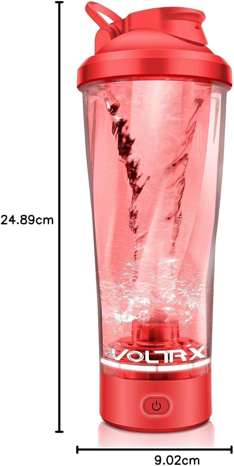 image:imageVOLTRX lectrique Protine Shaker portable Vortex mlangeur shaker tasse rechargeable par USB pour boissons protines fabriqu avec Tritan sans BPA 600 mlCrimson Red