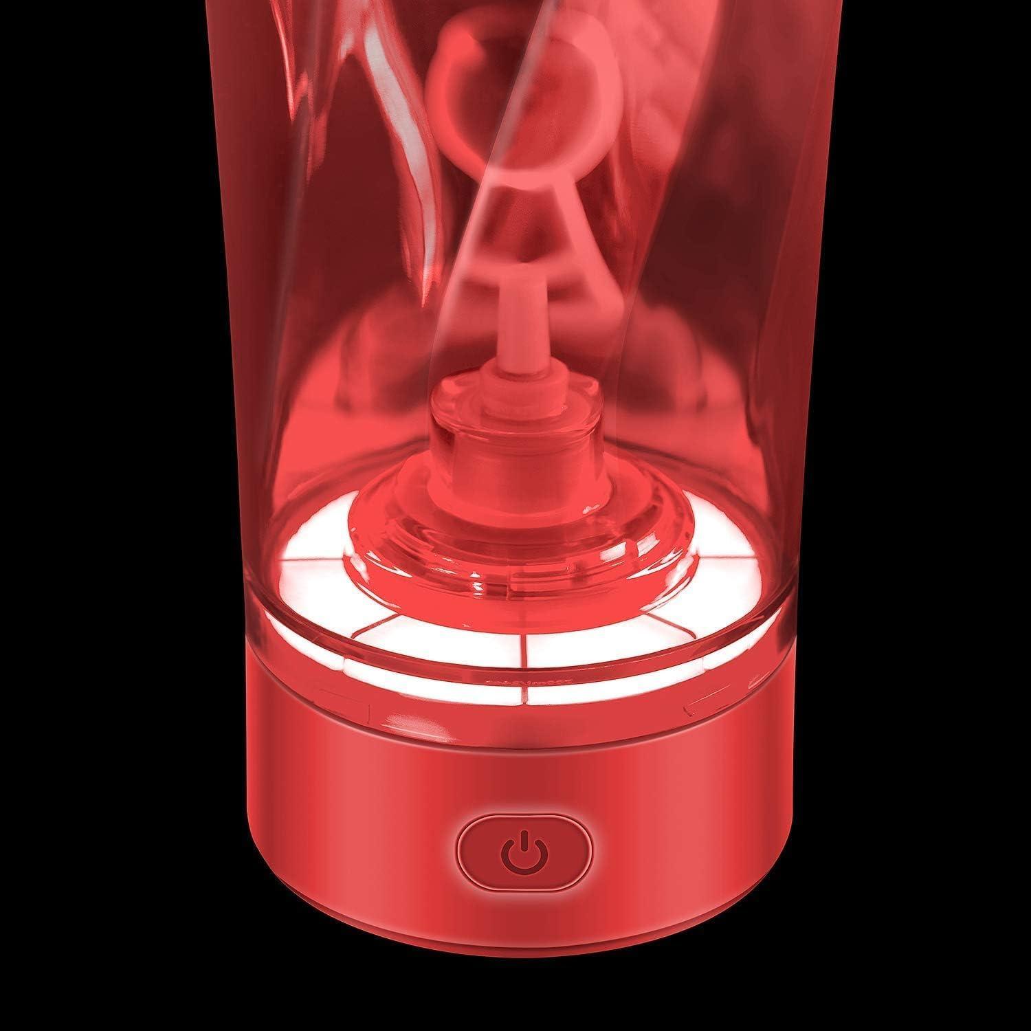 image:imageVOLTRX lectrique Protine Shaker portable Vortex mlangeur shaker tasse rechargeable par USB pour boissons protines fabriqu avec Tritan sans BPA 600 mlCrimson Red