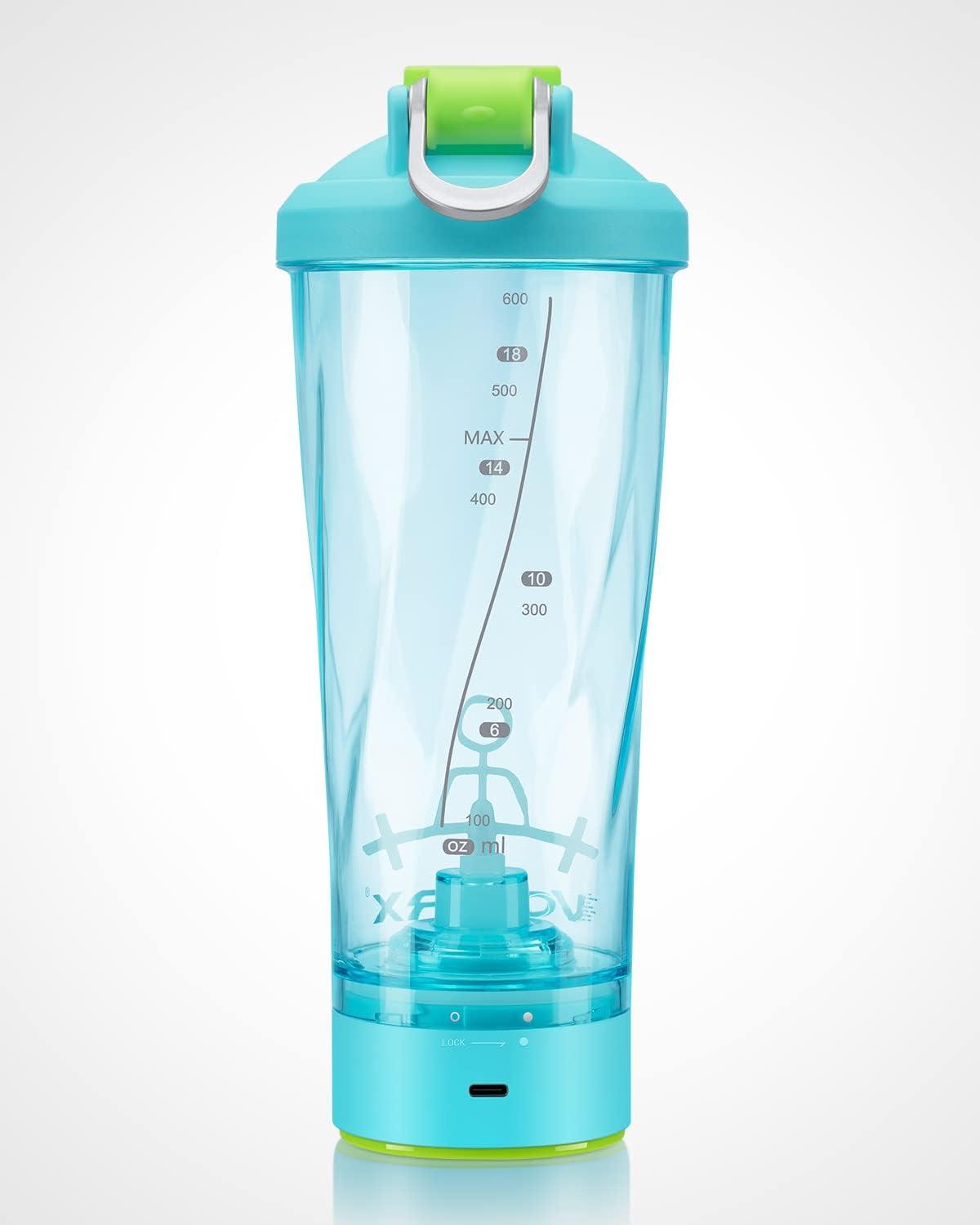 image:imageVOLTRX lectrique Protine Shaker portable Vortex mlangeur shaker tasse rechargeable par USB pour boissons protines fabriqu avec Tritan sans BPA 600 mlCyan