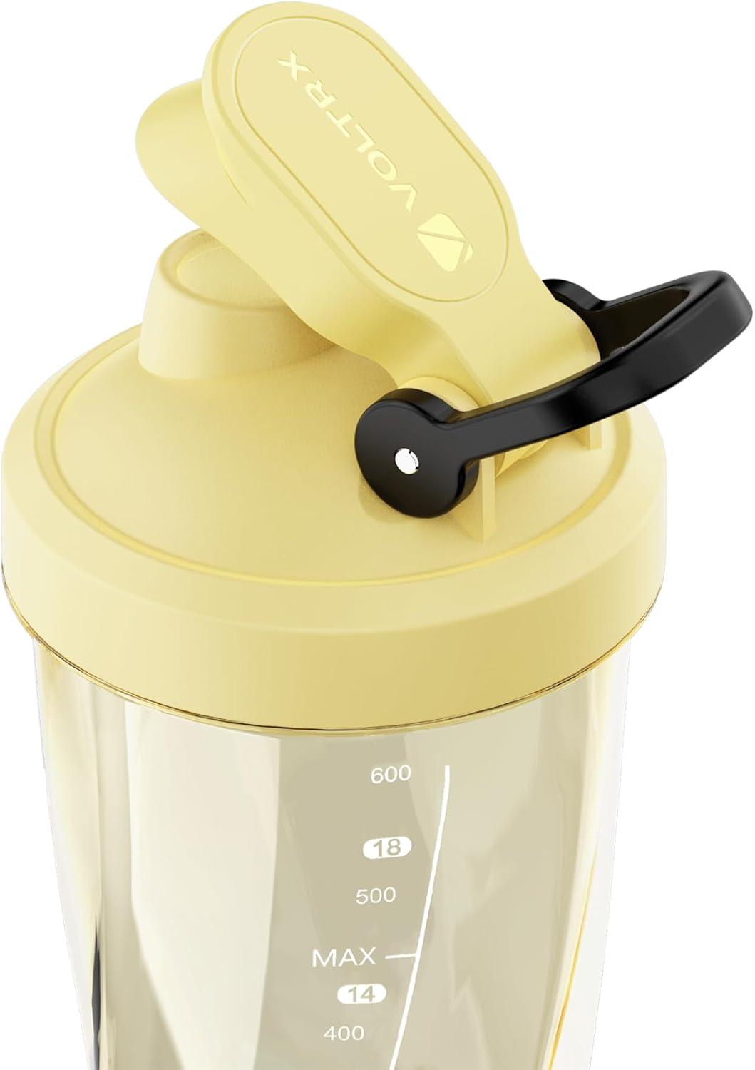 image:imageVOLTRX lectrique Protine Shaker portable Vortex mlangeur shaker tasse rechargeable par USB pour boissons protines fabriqu avec Tritan sans BPA 600 mlCloud White