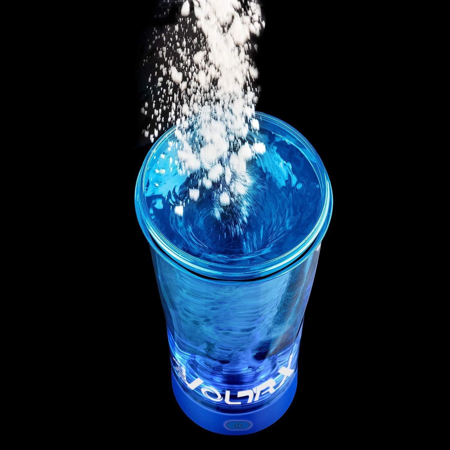 image:imageVOLTRX lectrique Protine Shaker portable Vortex mlangeur shaker tasse rechargeable par USB pour boissons protines fabriqu avec Tritan sans BPA 600 mlElectric Blue
