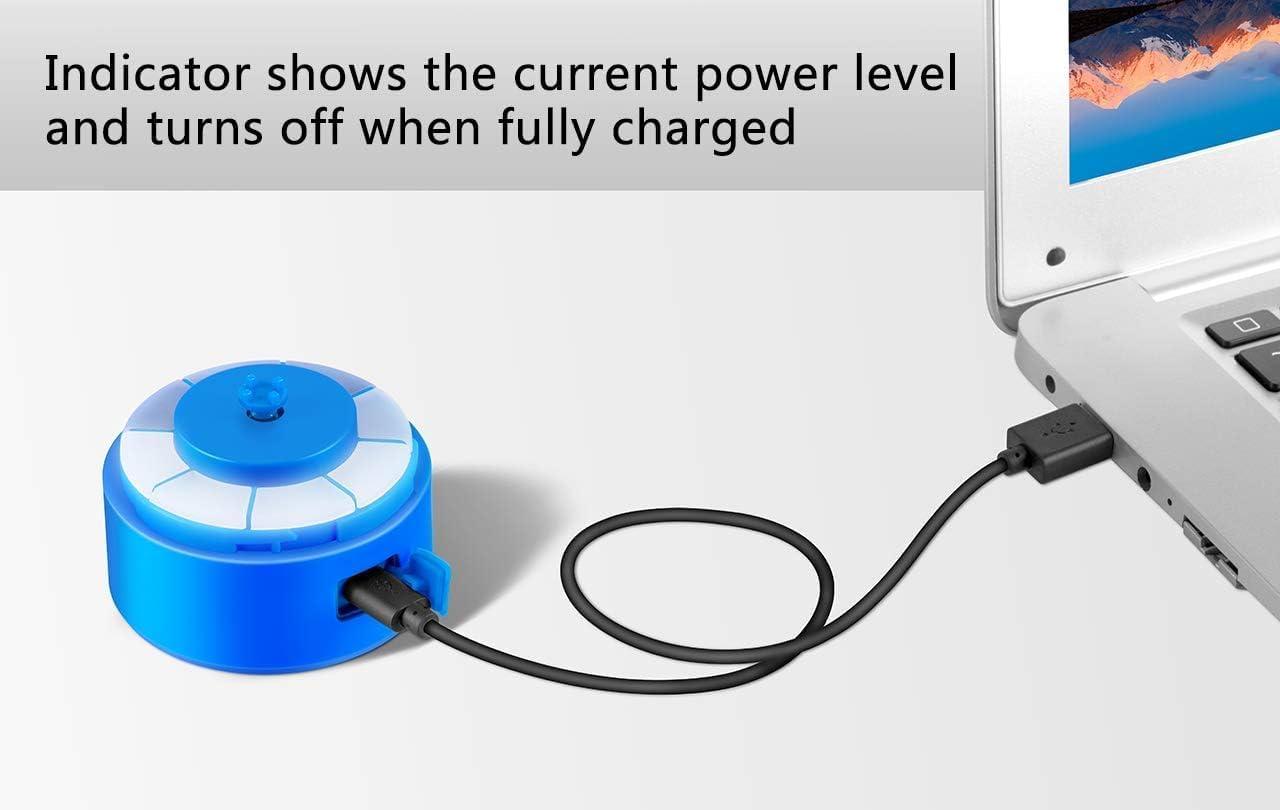 image:imageVOLTRX lectrique Protine Shaker portable Vortex mlangeur shaker tasse rechargeable par USB pour boissons protines fabriqu avec Tritan sans BPA 600 mlElectric Blue