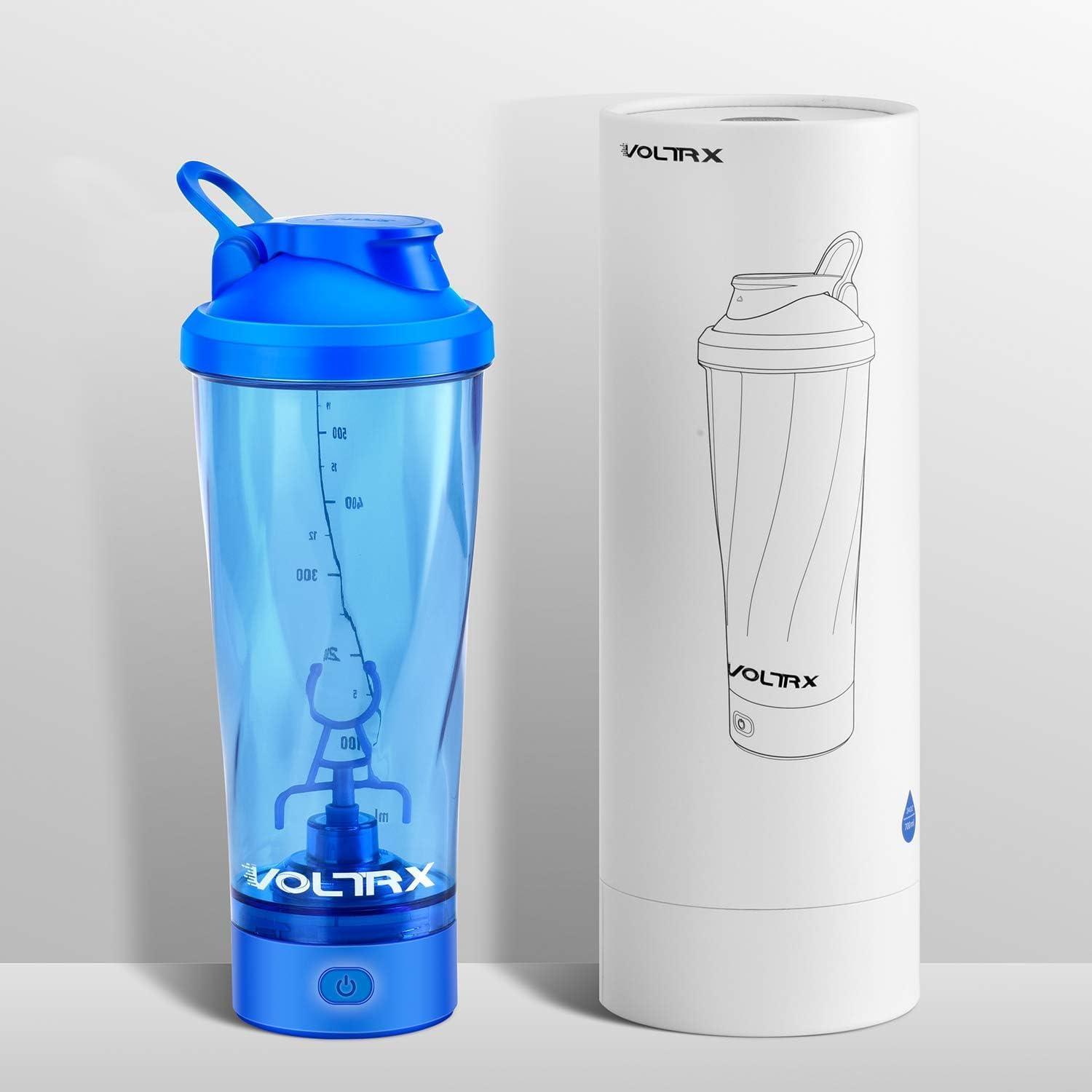 image:imageVOLTRX lectrique Protine Shaker portable Vortex mlangeur shaker tasse rechargeable par USB pour boissons protines fabriqu avec Tritan sans BPA 600 mlElectric Blue