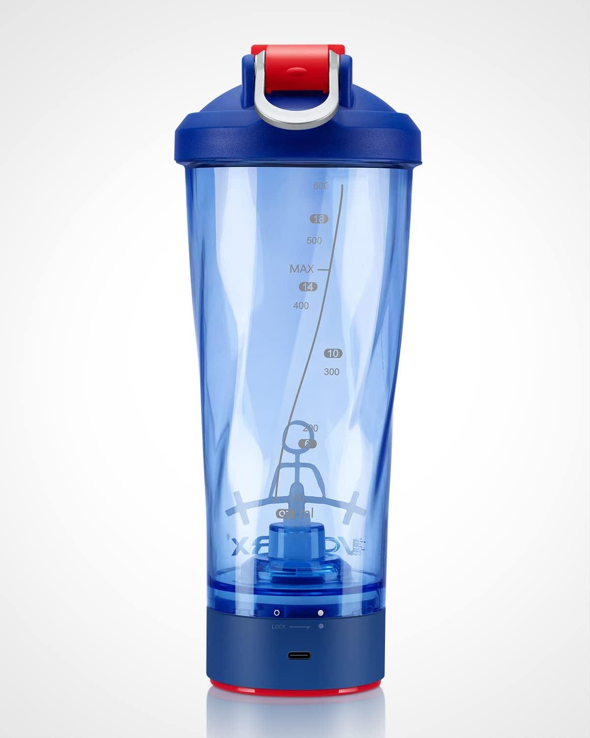 image:imageVOLTRX lectrique Protine Shaker portable Vortex mlangeur shaker tasse rechargeable par USB pour boissons protines fabriqu avec Tritan sans BPA 600 mlPower Blue