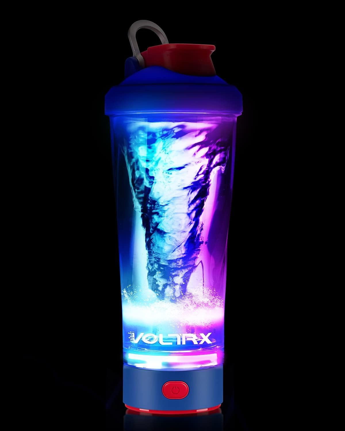 image:imageVOLTRX lectrique Protine Shaker portable Vortex mlangeur shaker tasse rechargeable par USB pour boissons protines fabriqu avec Tritan sans BPA 600 mlPower Blue