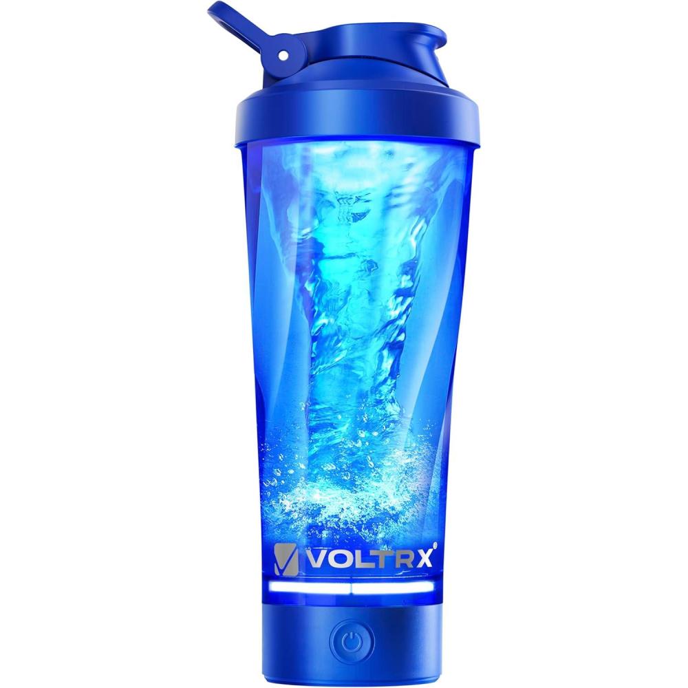 image:imageVOLTRX lectrique Protine Shaker portable Vortex mlangeur shaker tasse rechargeable par USB pour boissons protines fabriqu avec Tritan sans BPA 600 mlElectric Blue
