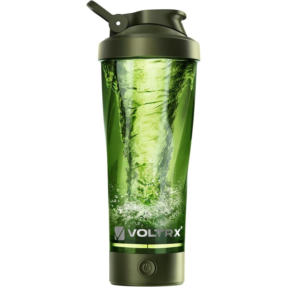 image:imageVOLTRX lectrique Protine Shaker portable Vortex mlangeur shaker tasse rechargeable par USB pour boissons protines fabriqu avec Tritan sans BPA 600 mlGreen