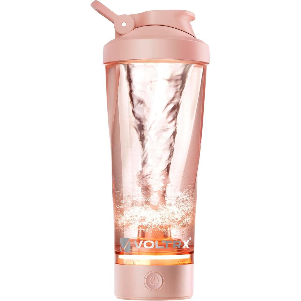 image:imageVOLTRX lectrique Protine Shaker portable Vortex mlangeur shaker tasse rechargeable par USB pour boissons protines fabriqu avec Tritan sans BPA 600 mlPink