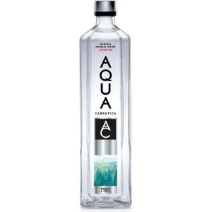 AQUA Carpatica Still Natural Lot de 6 bouteilles d&rsquo;eau minérale sans sodium 750 ml