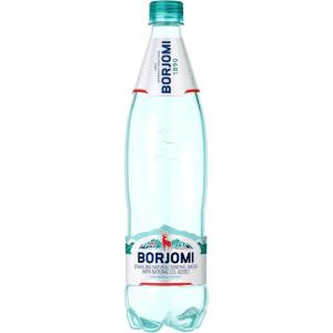 Borjomi Eau minérale gazéifiée – Lot de 12 bouteilles d&rsquo;eau en PET (0,5 l chacune) – Eau minérale naturelle 100 % gazéifiée – Eau volcanique gazéifiée par du CO2 naturel, sans ingrédients artificiels