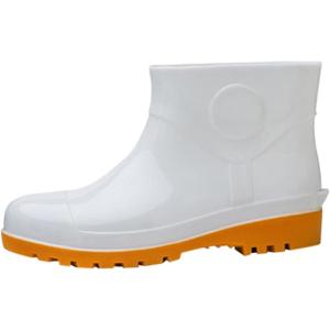 Bottes de pluie de travail pour homme, résistantes aux chocs et à la perforation, pour l&rsquo;industrie et l&rsquo;exploitation minière, résistantes à l&rsquo;huile et aux alcalins, chaussures d&rsquo;eau blanches, sans(T)