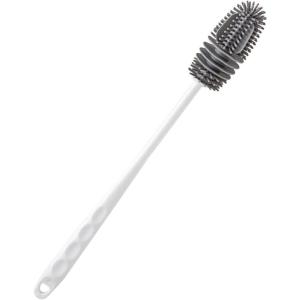 Brosse Nettoyeur – Réutilisable Brosse À Biberon en Silicone – Multi-Usages Nettoyage À Manche Long pour À Bouteille d&rsquo;eau, Gourde Sport, Verre, Biberon(Blanc)