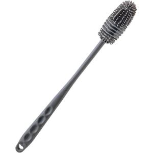 Brosse Nettoyeur – Réutilisable Brosse À Biberon en Silicone – Multi-Usages Nettoyage À Manche Long pour À Bouteille d&rsquo;eau, Gourde Sport, Verre, Biberon(Gris)