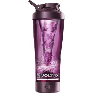 VOLTRX électrique Protéine Shaker, portable Vortex mélangeur, shaker tasse rechargeable par USB pour boissons protéinées, fabriqué avec Tritan, sans BPA, 600 ml(Royal Purple)